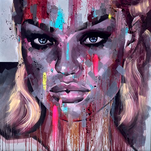 Inferno by Rich Parker - Original Painting on Box Canvas
